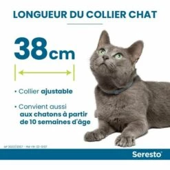 HEGUYEY Efficace Pendant 8 Mois Contre Les Tiques Et Les Puces - Waterproof - Longueur : 38cm -Anti-puces, anti-parasitaires et soins pour chien Soldes 66817807 5