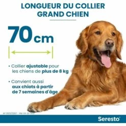 HEGUYEY Collier Anti-puces Et Anti-tiques Pour Chien 70 Cm -Anti-puces, anti-parasitaires et soins pour chien Soldes 66817892 3