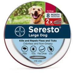 HEGUYEY Collier Anti-tiques Pour Chiens - Protection Efficace Contre La Vermine - étanche Et Réglable - Jusqu'à 8 Mois De Protection Contre Les Tiques Avec Des Ingrédients 100% Naturels