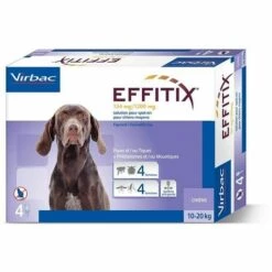 VIRBAC - EFFITIX Spot On - Anti Parasitaire - 4 Pipettes