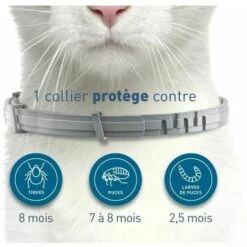 Cisea 38cm SERESTO Collier Anti-insectes Pour Animaux De Compagnie Collier Anti-puces 2PCS, -Anti-puces, anti-parasitaires et soins pour chien Soldes 67669670 3