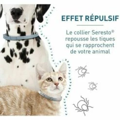 Cisea 38cm SERESTO Collier Anti-insectes Pour Animaux De Compagnie Collier Anti-puces 2PCS, -Anti-puces, anti-parasitaires et soins pour chien Soldes 67669670 5