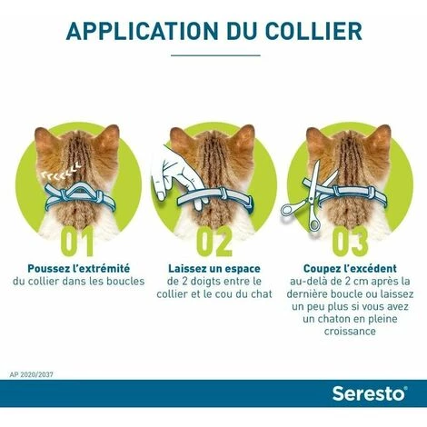 GRID COOL Collier Anti-Puces Et Anti-Tiques Pour Chats, 3 GRID COOL Collier Anti-Puces Et Anti-Tiques Pour Chats, – Image 3