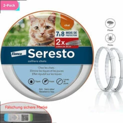 OCXIN Colliers Anti-puces Et Anti-tiques Pour Chats - Lot De Deux (mise à Niveau Avec Logo De Sécurité)