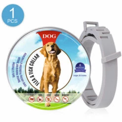 Collier Anti-puces Et Antiparasitaire Pour Chien DENUOTOP Collier Anti-puces Pour Chiens 8 Mois Prévention Des Puces Et Des Tiques Pour Chiens De 3 Mois Et Plus