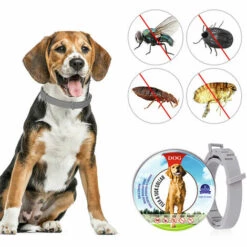 Collier Anti-puces Et Antiparasitaire Pour Chien DENUOTOP Collier Anti-puces Pour Chiens 8 Mois Prévention Des Puces Et Des Tiques Pour Chiens De 3 Mois Et Plus -Anti-puces, anti-parasitaires et soins pour chien Soldes 68688601 4