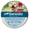 QERSTA Seresto Chien – Colliers Anti-Puces Et Anti-Tiques Pour Grands Chiens – Plus De 8 Kg – 2 Colliers