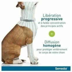 QERSTA Seresto Chien – Colliers Anti-Puces Et Anti-Tiques Pour Grands Chiens – Plus De 8 Kg – 2 Colliers -Anti-puces, anti-parasitaires et soins pour chien Soldes 68763017 5