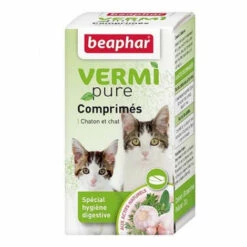 BEAPHAR Comprimés De Purge Aux Plantes Pour Chat Vermipure 50 Comprimés
